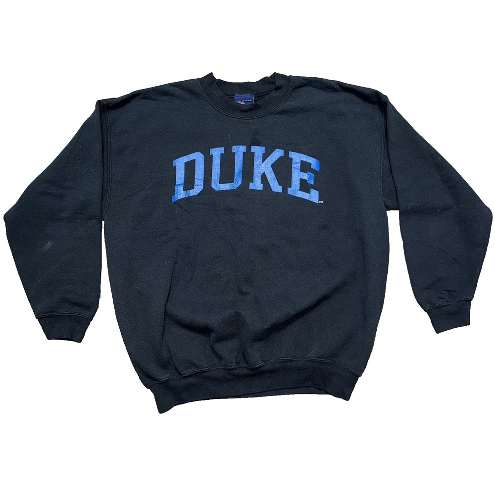 MV Sport Duke University Crewneck Sweatshirt Black Men's Size XL Vintage